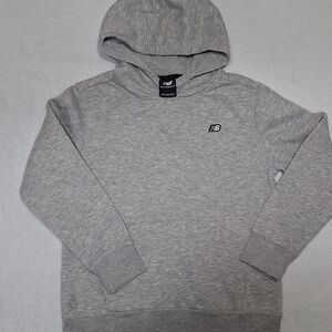 New Balance  Kids Boy's Heather Gray Pullover Hoodie